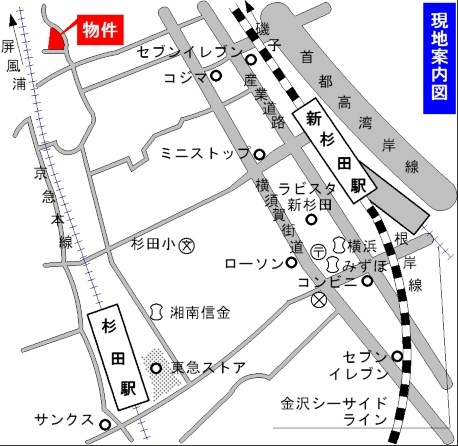 ミレネール中原Ｂの地図|案内図