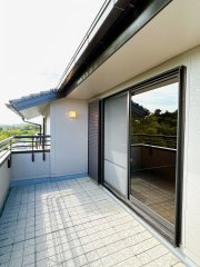宇部市大字西岐波吉田　戸建てのバルコニー
