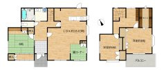 宇部市大字西岐波吉田　戸建ての間取り