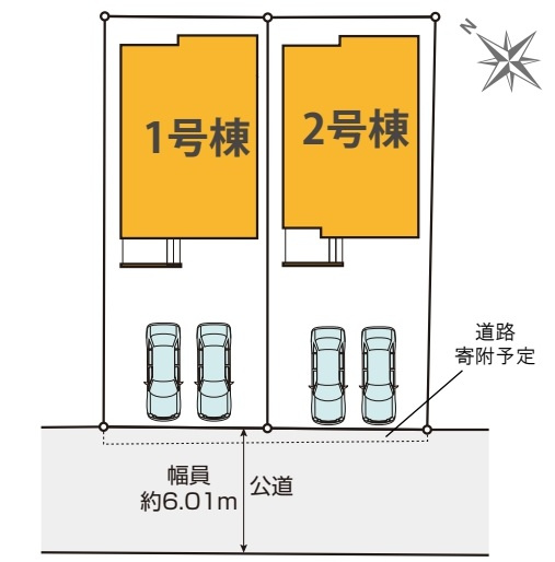 北本市本宿　3期　新築一戸建て　KEIAIGRACE　02の区画図|2号棟