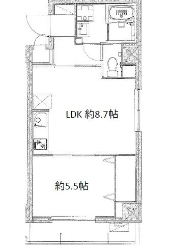 桜坂第３ハイツの間取り|間取りです。