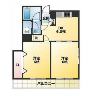 【間取り】 | 第２ルナマンション | 間取りです。