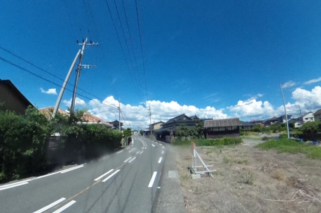 熊本市南区孫代町の売地の前面道路含む現地写真