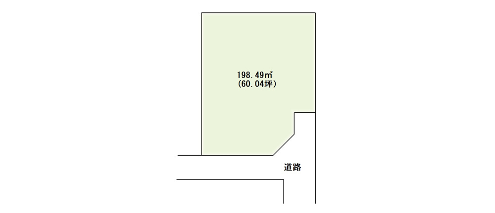 本郷1丁目　売土地の区画図