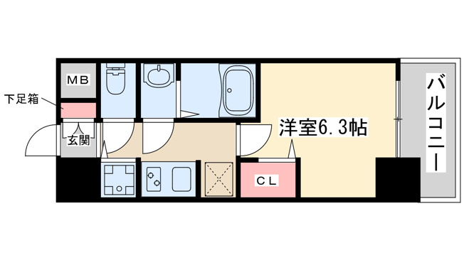 【間取り】 | エスレジデンス江坂エミネンス