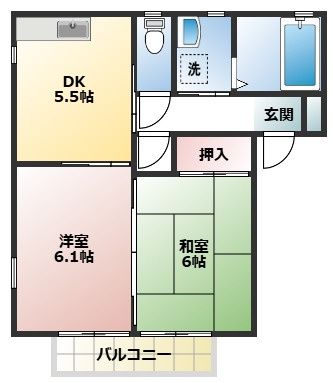 【間取り】 | メープルハイツ | ※現況の間取りを優先致します