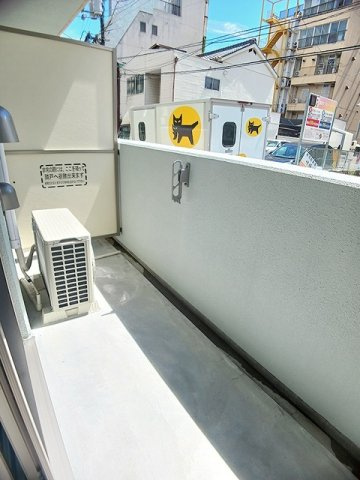 シティー柳町のバルコニー|外からの目が気にならないバルコニーで洗濯物が干せます