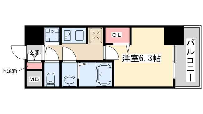【間取り】 | エスレジデンス江坂エミネンス