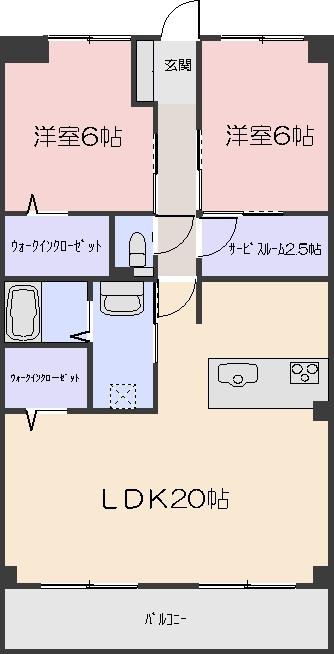アルファスマート野田の間取り