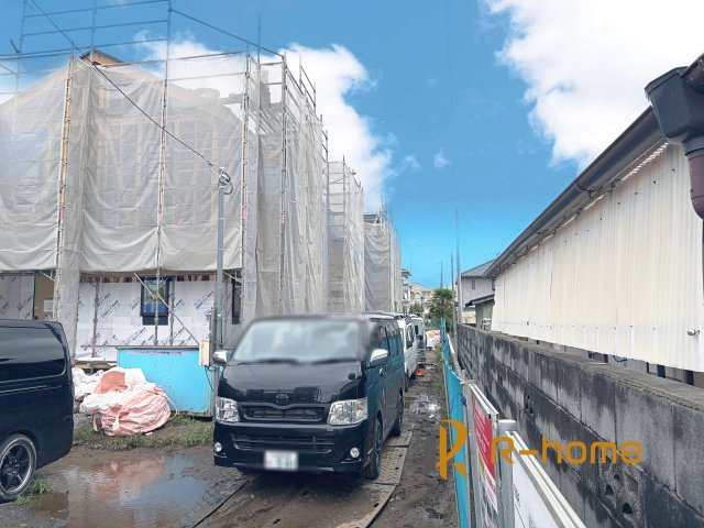 水戸市千波町9期　新築戸建て　2号棟の外観|ご予約を頂ければ、『平日』はもちろん『早朝』や『夜間』もご見学可能です♪お気軽にお申し付けください♪