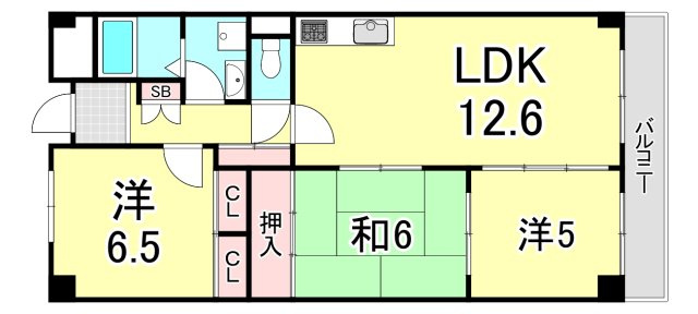 ヴィクトワール西宮久保町の間取り