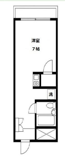 メゾンマークワンの間取り|間取りです。