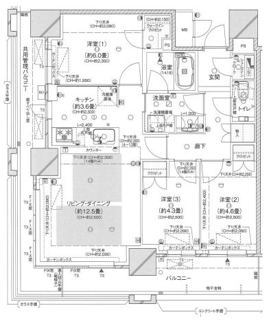 ブランズタワー梅田Northの間取り