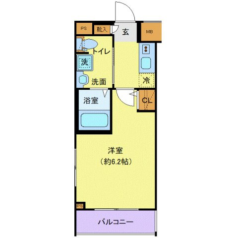 クレヴィスタ方南町Ⅱの間取り