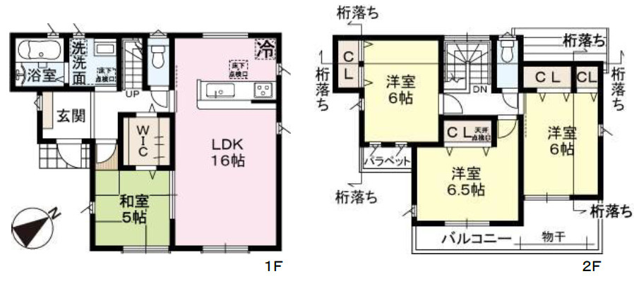 加古川市第10加古川町大野（全1棟）新築の間取り|4LDK＋WICです。