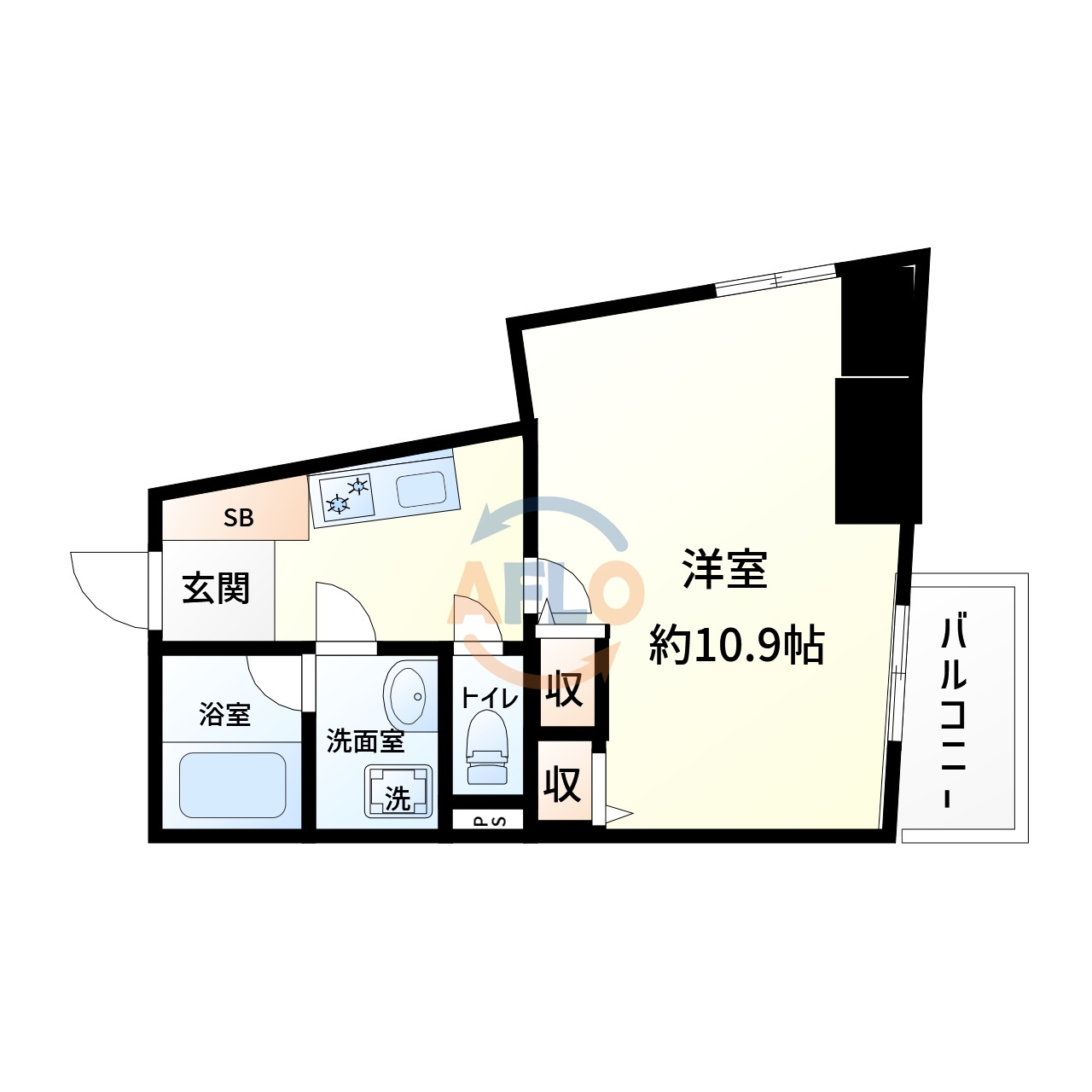 レジデンス本町の間取り