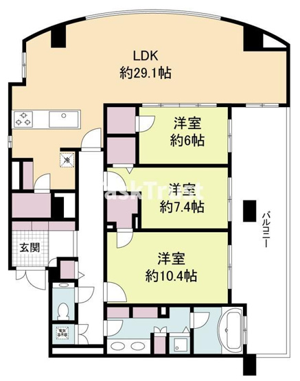 【間取り】 | グレンパーク梅田北