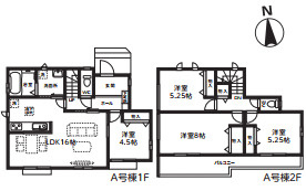 川越小室第1期　全6棟　新築戸建　ハートフルタウンの間取り