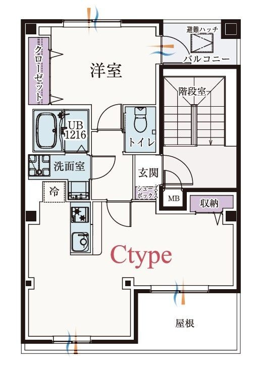 b’CASA池袋WESTの間取り