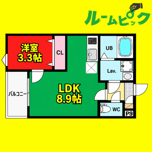 ジーメゾン名古屋大同　名古屋市賃貸　仲介手数料無料の間取り