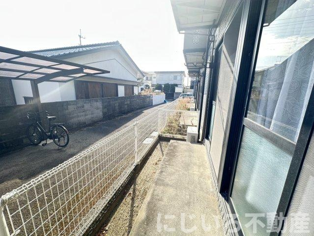 セジュール阿南のバルコニー