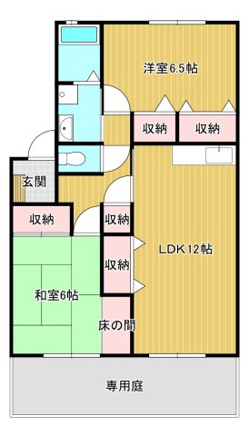 サンフラン羽ノ浦Bの間取り
