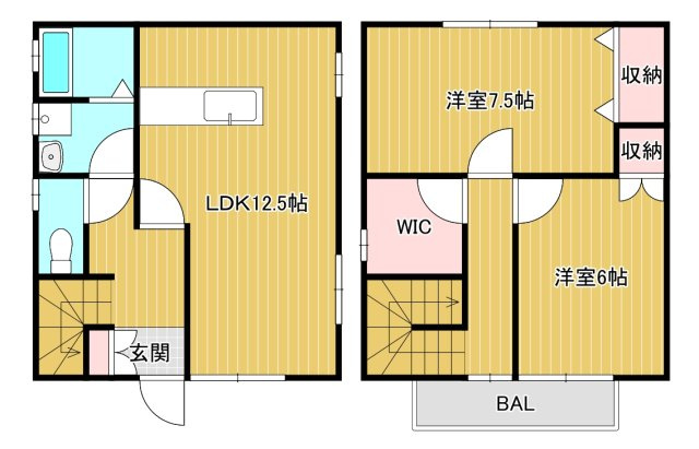 コテージT＆Sの間取り