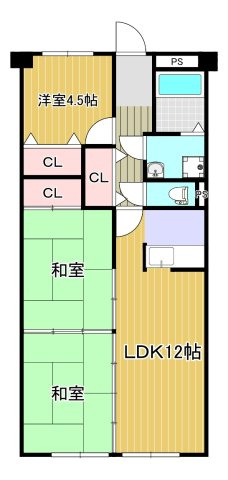 グリーンピア津乃峰の間取り