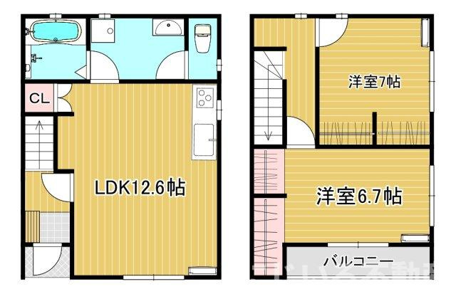 グリーンアパートⅦの間取り