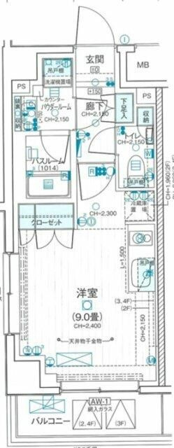 デュオステージ武蔵関の間取り