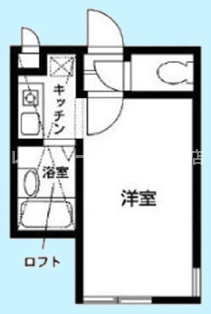 ロッシェル東林間3※初期費用分割あと払いサービス利用可能物件の間取り