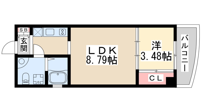 【間取り】 | アーバンフラッツ江坂