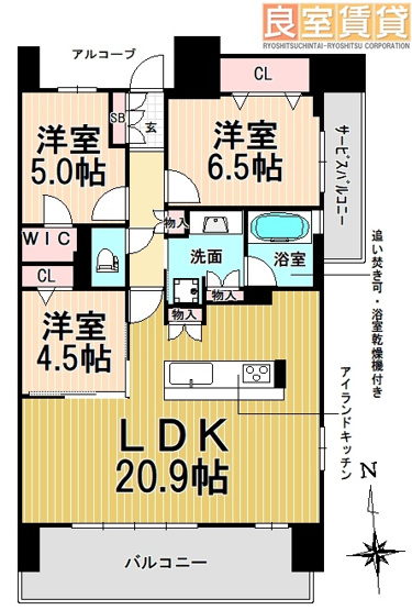 【間取り】 | プレサンス　ロジェ　金山セリエ