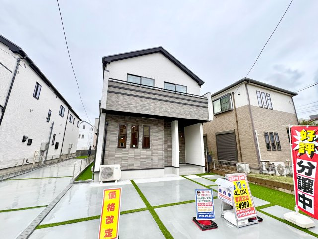 《仲介手数料半額》富士見市上沢1丁目　全4棟　A号棟の外観|4LDKで家族が暮らしやすく、鶴瀬小学校も徒歩8分。長期優良住宅なのも魅力です。