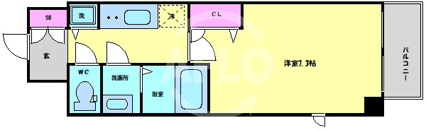 プランドール北浜の間取り|プランドール北浜　間取り