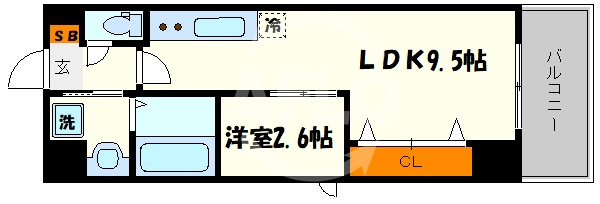 サンフォリア大手前の間取り|サンフォリア大手前　間取り