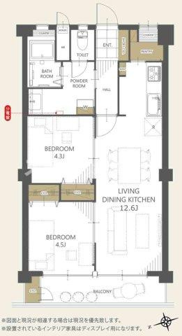 新森小路コーポの間取り|2LDKの物件です