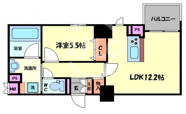 BROU上町台の間取り|BROU上町台（ブラウ上町台）　間取り