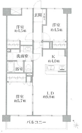 【間取り】 | コープ野村本八幡1号棟