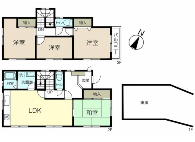 西岡本4丁目の間取り|全居室　南から明るい光が射し込む陽だまり空間
