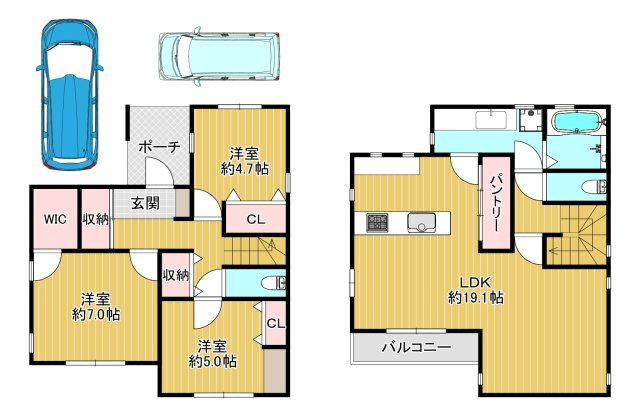【間取り】 | 深井中町　中古戸建
