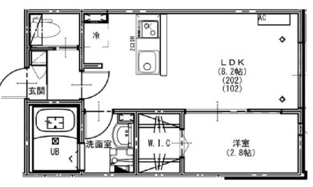 柏市つくしが丘３丁目のアパートの間取り