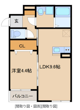 Y’sスクエア久留米【キャッシュバック対象物件】の間取り