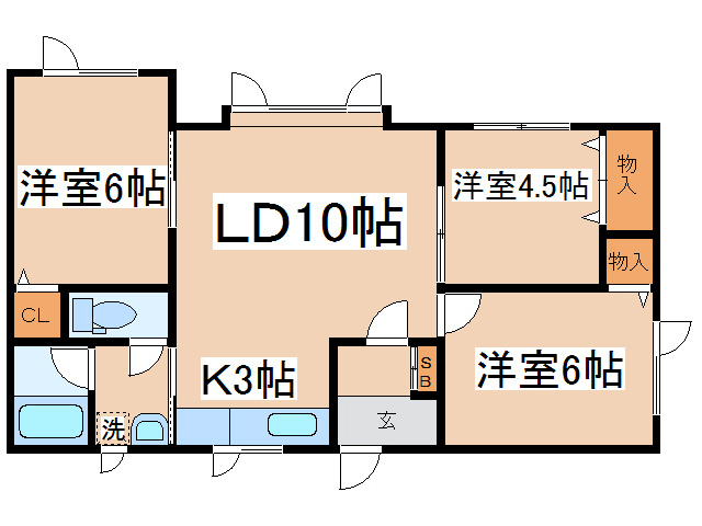 ファミールＶの間取り