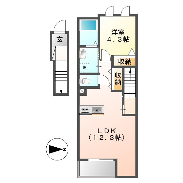 パーシモンＫの間取り
