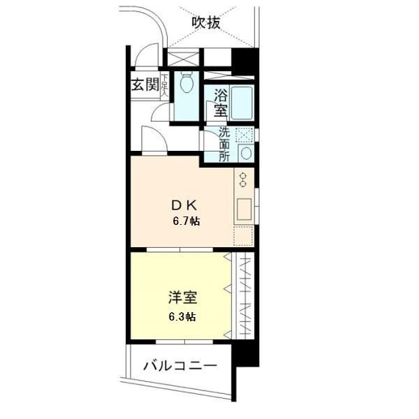 グリーンコートの間取り|間取りです。