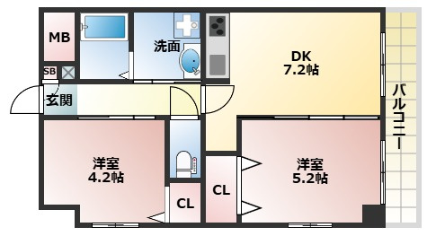 【間取り】 | ファイブコート今川