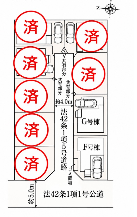 ハートフルタウン さいたま市中央区下落合の区画図