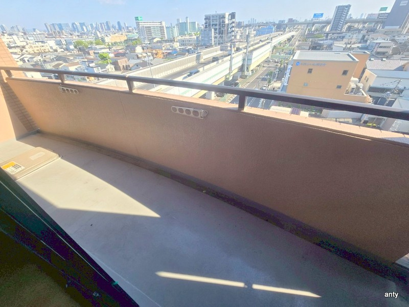 加島フラット　仲介手数料無料のバルコニー