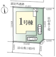 船橋市田喜野井４丁目１期の区画図